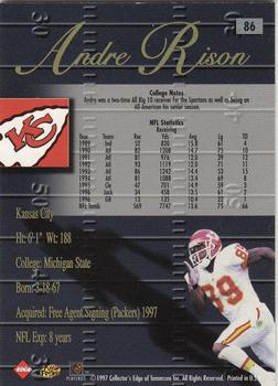 1998 Collector's Edge Advantage - 50-Point #86 Andre Rison Back