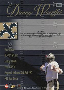1998 Collector's Edge Advantage - 50-Point #105 Danny Wuerffel Back
