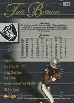 1998 Collector's Edge Advantage - 50-Point #120 Tim Brown Back