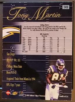 1998 Collector's Edge Advantage - 50-Point #145 Tony Martin Back