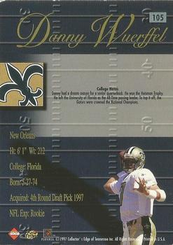 1998 Collector's Edge Advantage - Gold #105 Danny Wuerffel Back