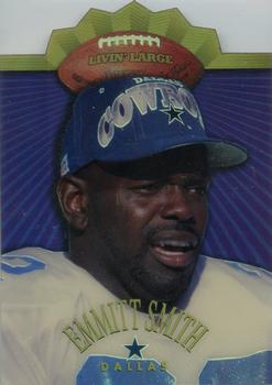 1998 Collector's Edge Advantage - Livin' Large Holofoil #4 Emmitt Smith Front