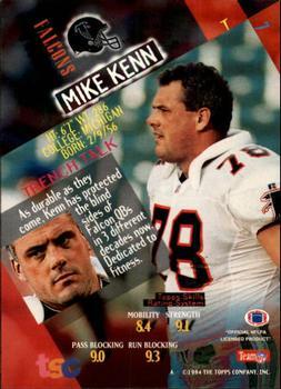1994 Stadium Club - First Day Issue #7 Mike Kenn Back