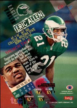 1994 Stadium Club - First Day Issue #14 Eric Allen Back