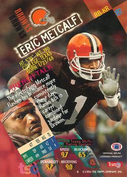 1994 Stadium Club - First Day Issue #60 Eric Metcalf Back