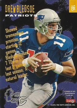 1994 Stadium Club - First Day Issue #185 Drew Bledsoe Back