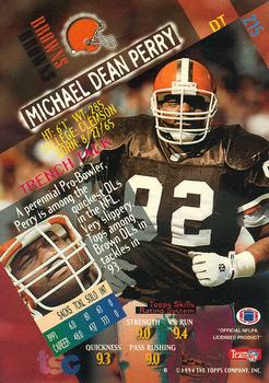 1994 Stadium Club - First Day Issue #215 Michael Dean Perry Back
