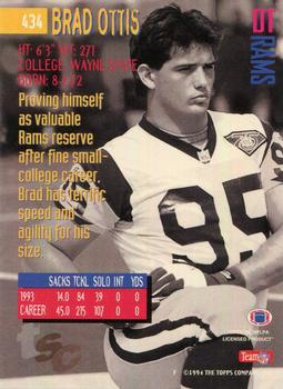 1994 Stadium Club - First Day Issue #434 Brad Ottis Back