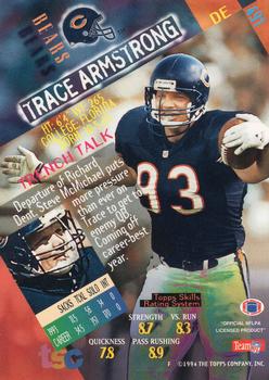 1994 Stadium Club - First Day Issue #491 Trace Armstrong Back