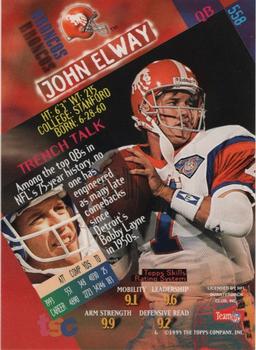 1994 Stadium Club - First Day Issue #558 John Elway Back