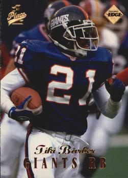1998 Collector's Edge First Place - 50-Point #17 Tiki Barber Front