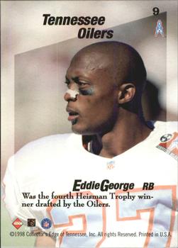 1998 Collector's Edge First Place - Triple Threat #9 Eddie George Back