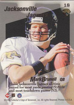 1998 Collector's Edge First Place - Triple Threat #18 Mark Brunell Back