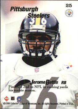 1998 Collector's Edge First Place - Triple Threat #25 Jerome Bettis Back