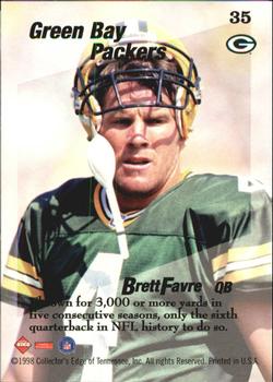 1998 Collector's Edge First Place - Triple Threat #35 Brett Favre Back