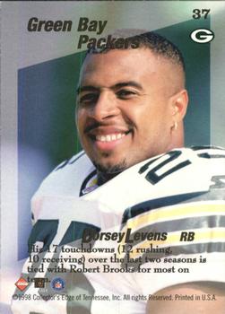 1998 Collector's Edge First Place - Triple Threat #37 Dorsey Levens Back
