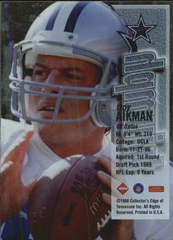 1998 Collector's Edge First Place - Triumph #NNO Troy Aikman Back