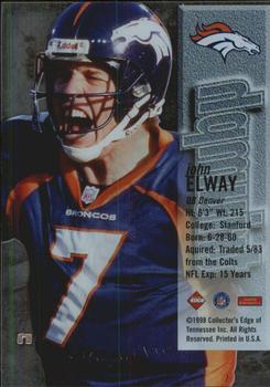 1998 Collector's Edge First Place - Triumph #NNO John Elway Back