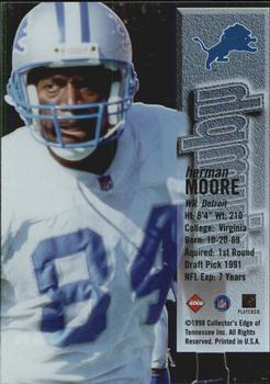 1998 Collector's Edge First Place - Triumph #NNO Herman Moore Back