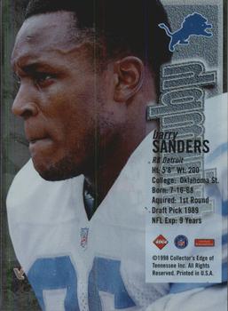 1998 Collector's Edge First Place - Triumph #NNO Barry Sanders Back