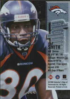 1998 Collector's Edge First Place - Triumph #NNO Rod Smith Back