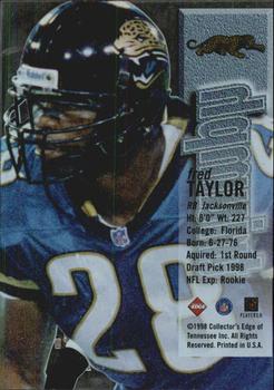 1998 Collector's Edge First Place - Triumph #NNO Fred Taylor Back