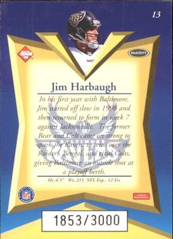 1998 Collector's Edge Masters - 50-Point #13 Jim Harbaugh Back