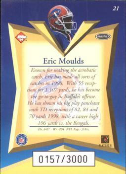 1998 Collector's Edge Masters - 50-Point #21 Eric Moulds Back