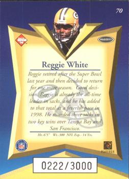 1998 Collector's Edge Masters - 50-Point #70 Reggie White Back