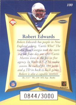 1998 Collector's Edge Masters - 50-Point #100 Robert Edwards Back