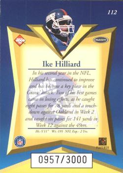 1998 Collector's Edge Masters - 50-Point #112 Ike Hilliard Back