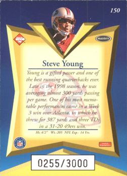 1998 Collector's Edge Masters - 50-Point #150 Steve Young Back