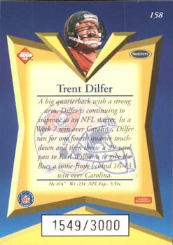 1998 Collector's Edge Masters - 50-Point #158 Trent Dilfer Back