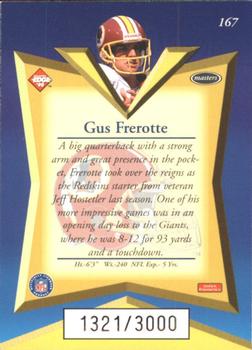 1998 Collector's Edge Masters - 50-Point #167 Gus Frerotte Back