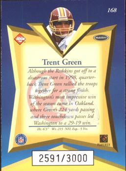 1998 Collector's Edge Masters - 50-Point #168 Trent Green Back