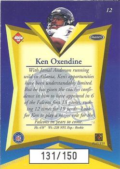 1998 Collector's Edge Masters - 50-Point Gold #12 Ken Oxendine Back