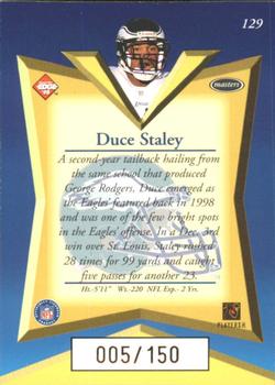 1998 Collector's Edge Masters - 50-Point Gold #129 Duce Staley Back