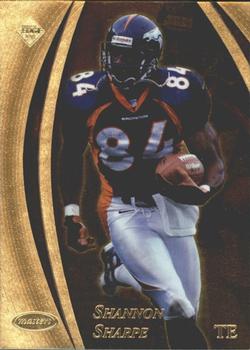 1998 Collector's Edge Masters - Gold Redemption SN100 #57 Shannon Sharpe Front