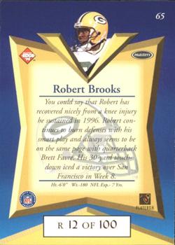 1998 Collector's Edge Masters - Gold Redemption SN100 #65 Robert Brooks Back