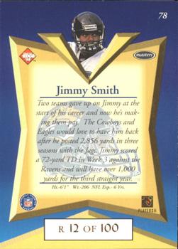 1998 Collector's Edge Masters - Gold Redemption SN100 #78 Jimmy Smith Back