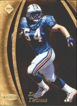 1998 Collector's Edge Masters - Gold Redemption SN100 #91 Zach Thomas Front