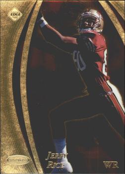 1998 Collector's Edge Masters - Gold Redemption SN100 #148 Jerry Rice Front