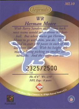 1998 Collector's Edge Masters - Legends #ML10 Herman Moore Back