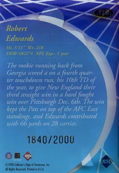 1998 Collector's Edge Masters - Main Event #ME8 Robert Edwards Back