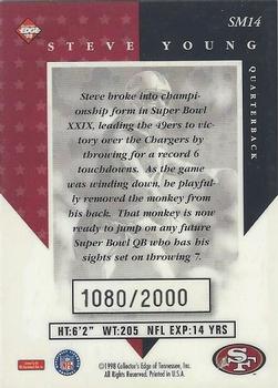1998 Collector's Edge Masters - Super Masters #SM14 Steve Young Back