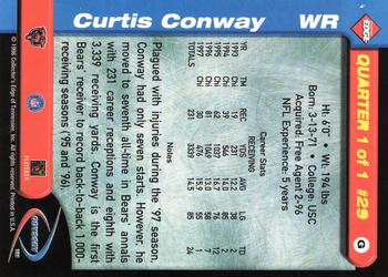 1998 Collector's Edge Odyssey - Galvanized (Level 1) #29 Curtis Conway Back
