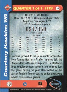 1998 Collector's Edge Odyssey - HoloGold (Level 2) #119 Courtney Hawkins Back