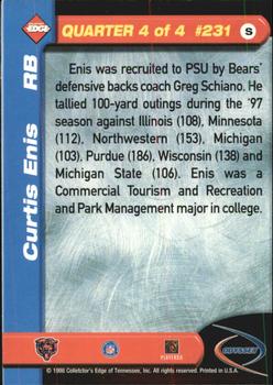 1998 Collector's Edge Odyssey - Previews #231 Curtis Enis Back