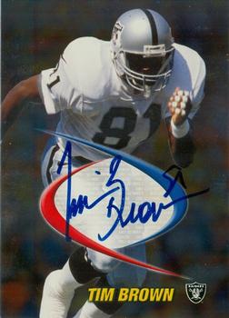 1998 Collector's Edge Odyssey - Prodigies Autographs #NNO Tim Brown Front