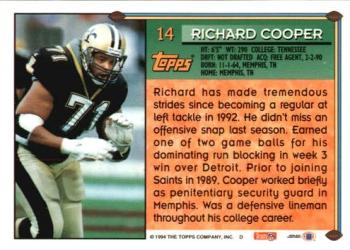 1994 Topps #14 Richard Cooper Back
